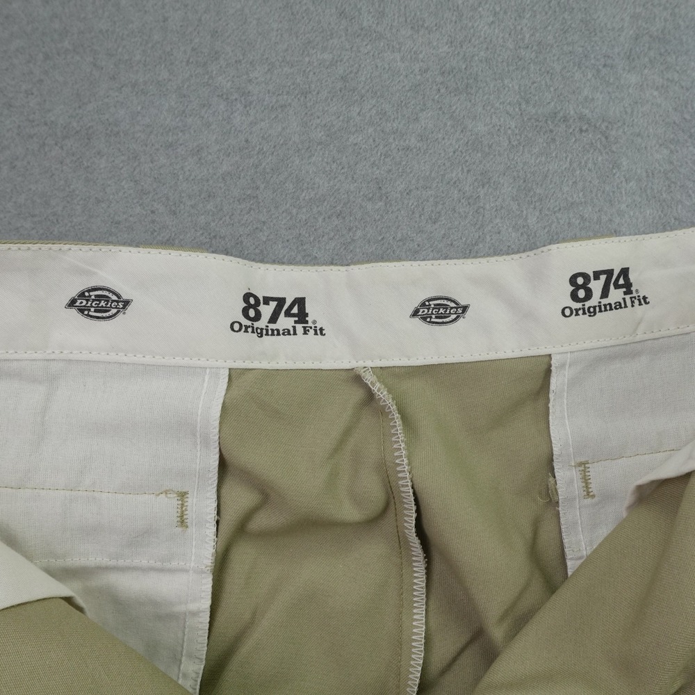 Dickies Pants Mens 38x33 Khaki‎ Original Fit 874 Straight Leg Workwear Chino - Picture 5 of 12